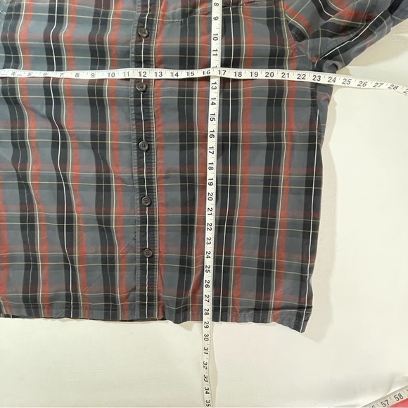 Alaskan Hardgear Mens L Short Sleeve Button Up Lightweight Plaid Outdoor Shirt - Picture 6 of 10